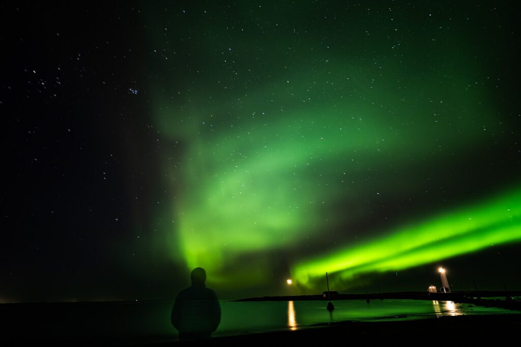 Northern Lights aurora over Iceland
